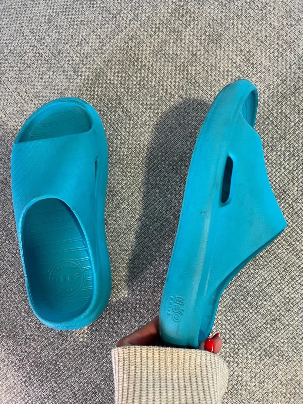 Reef Kids Rio Teal Slip-On Foam Slides
